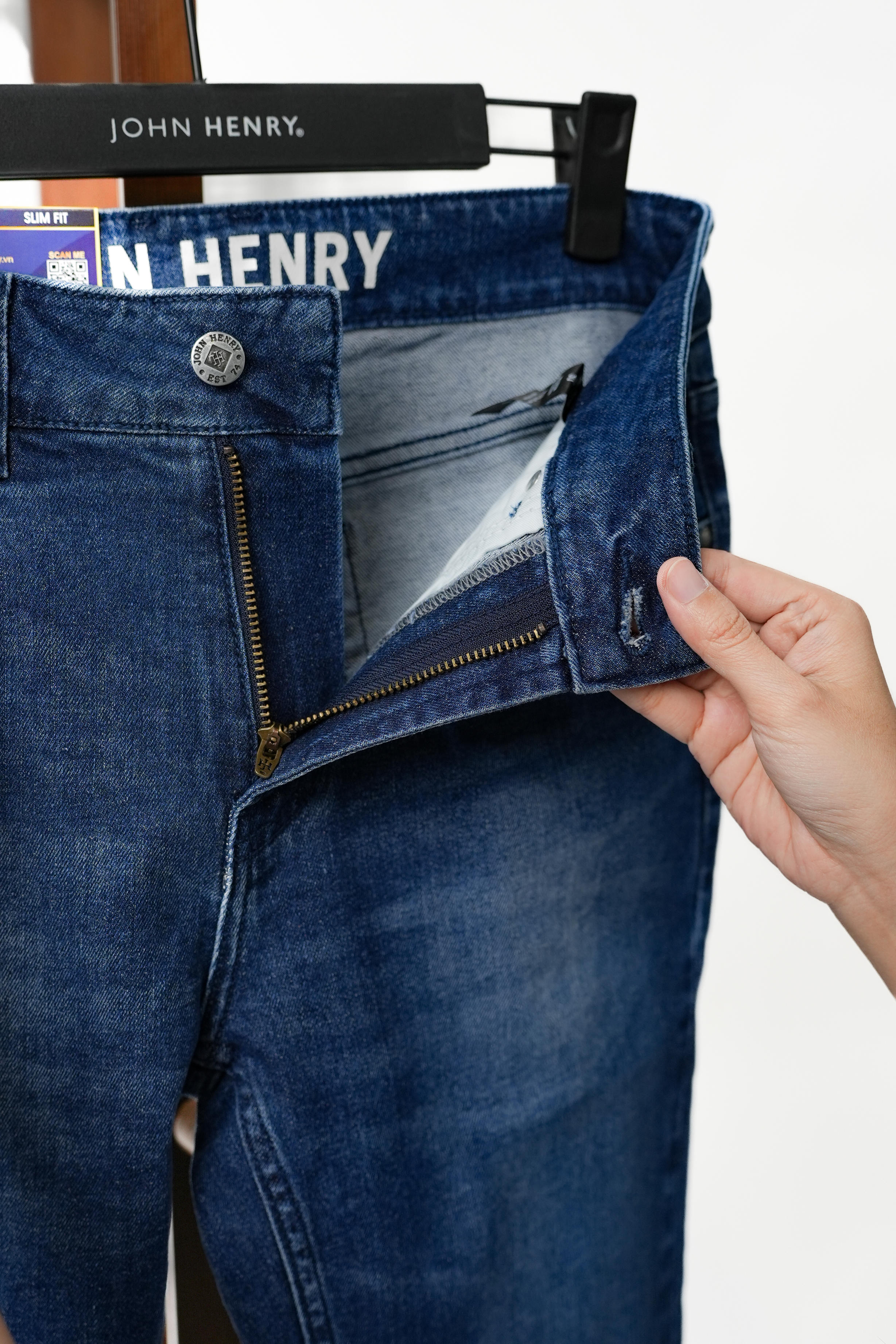 Quần Jeans Nam Slim Form Ôm