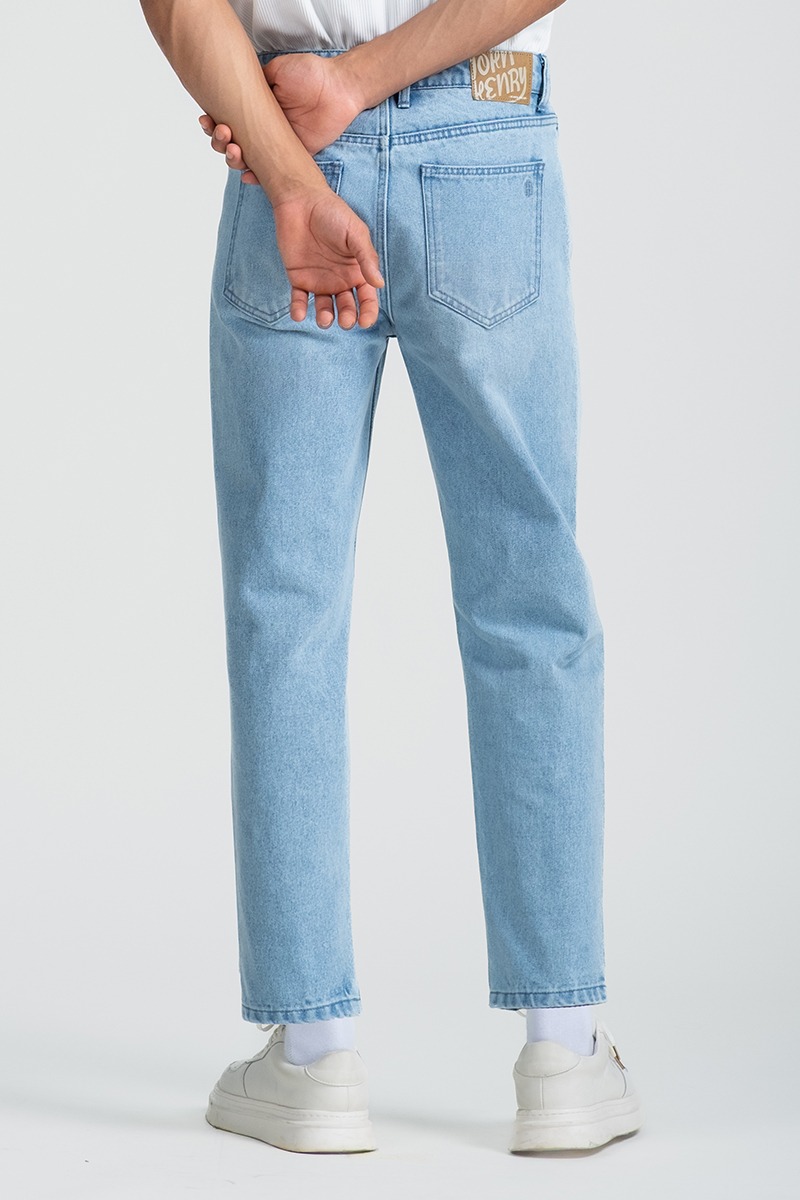 Quần Jeans Nam Form Carrot Fit
