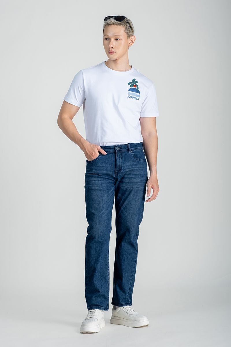 Quần Jeans Nam Regular Form Vừa