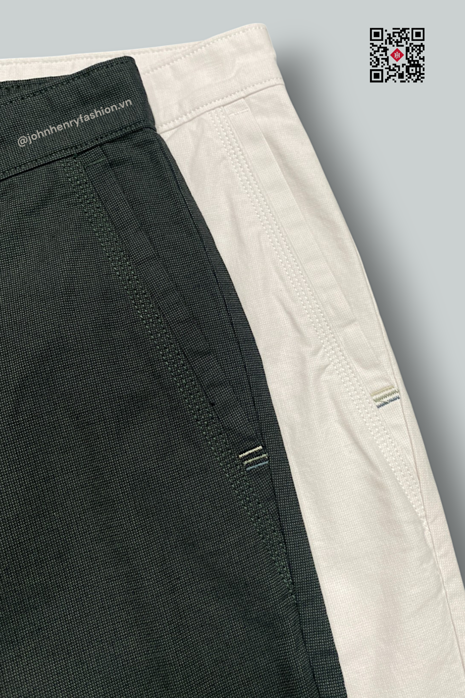 Quần Short Nam Khaki Trên Gối