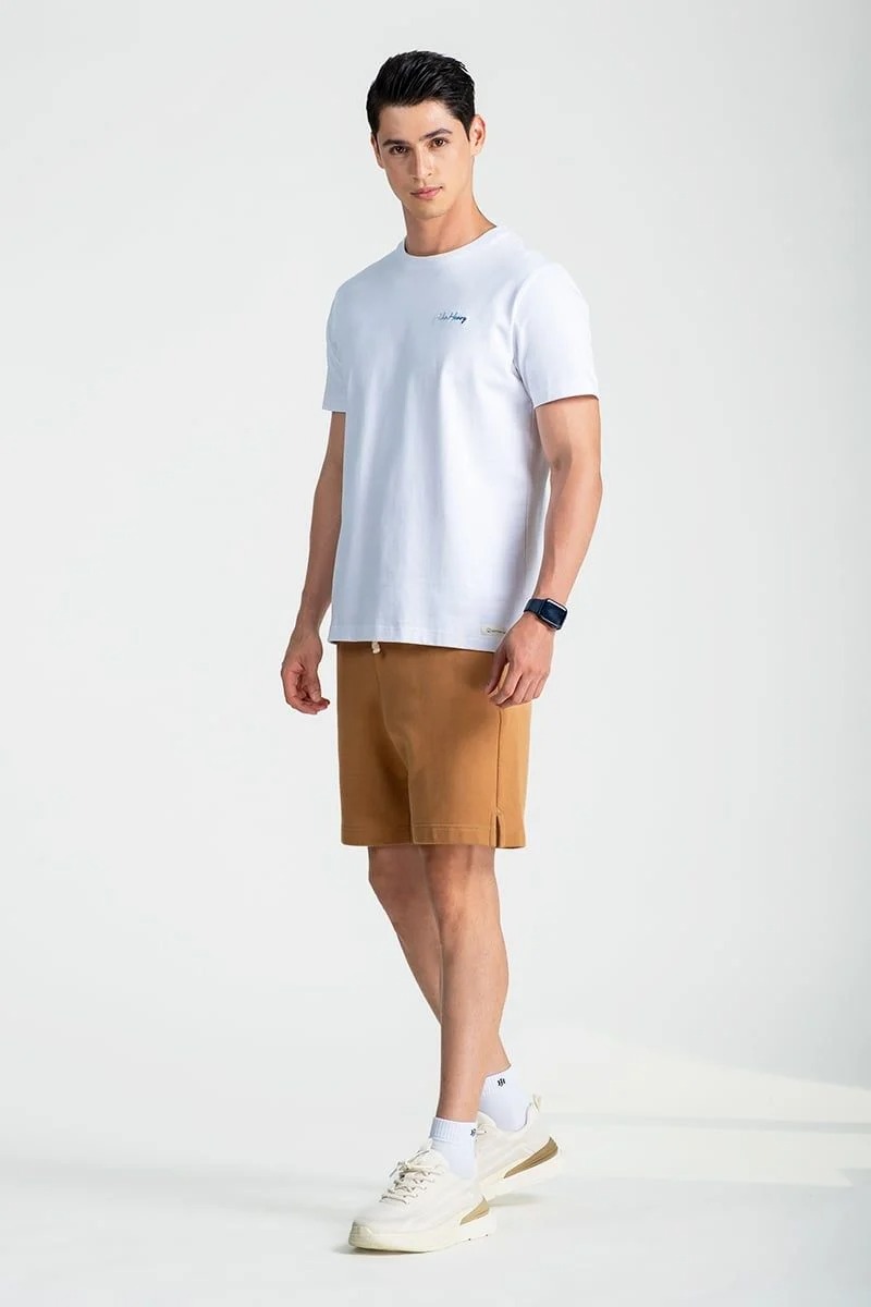 Quần Short Nam Khaki Trên Gối