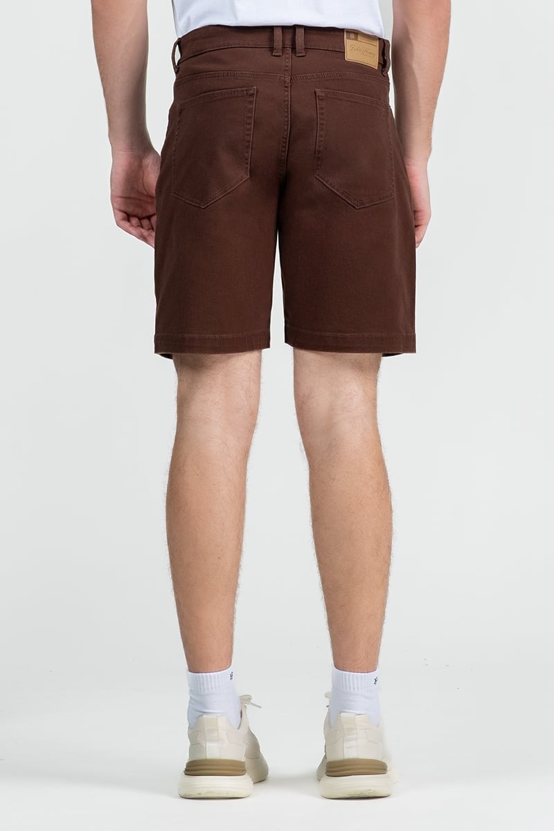 Quần Short Nam Khaki Trên Gối
