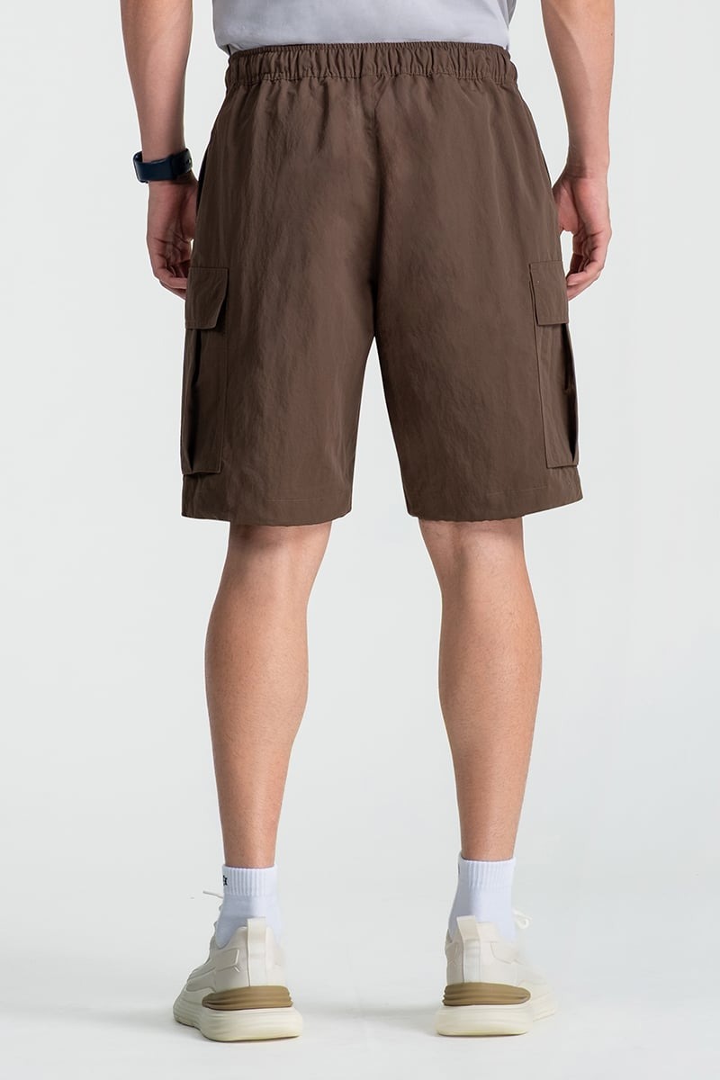 Quần Short Nam Khaki Trên Gối