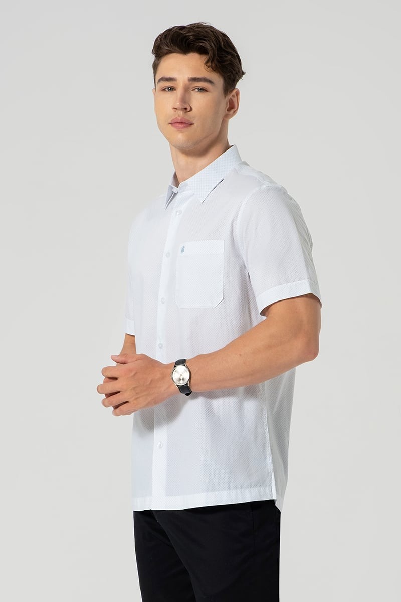 Áo Sơ Mi Nam Tay Ngắn Form Suông