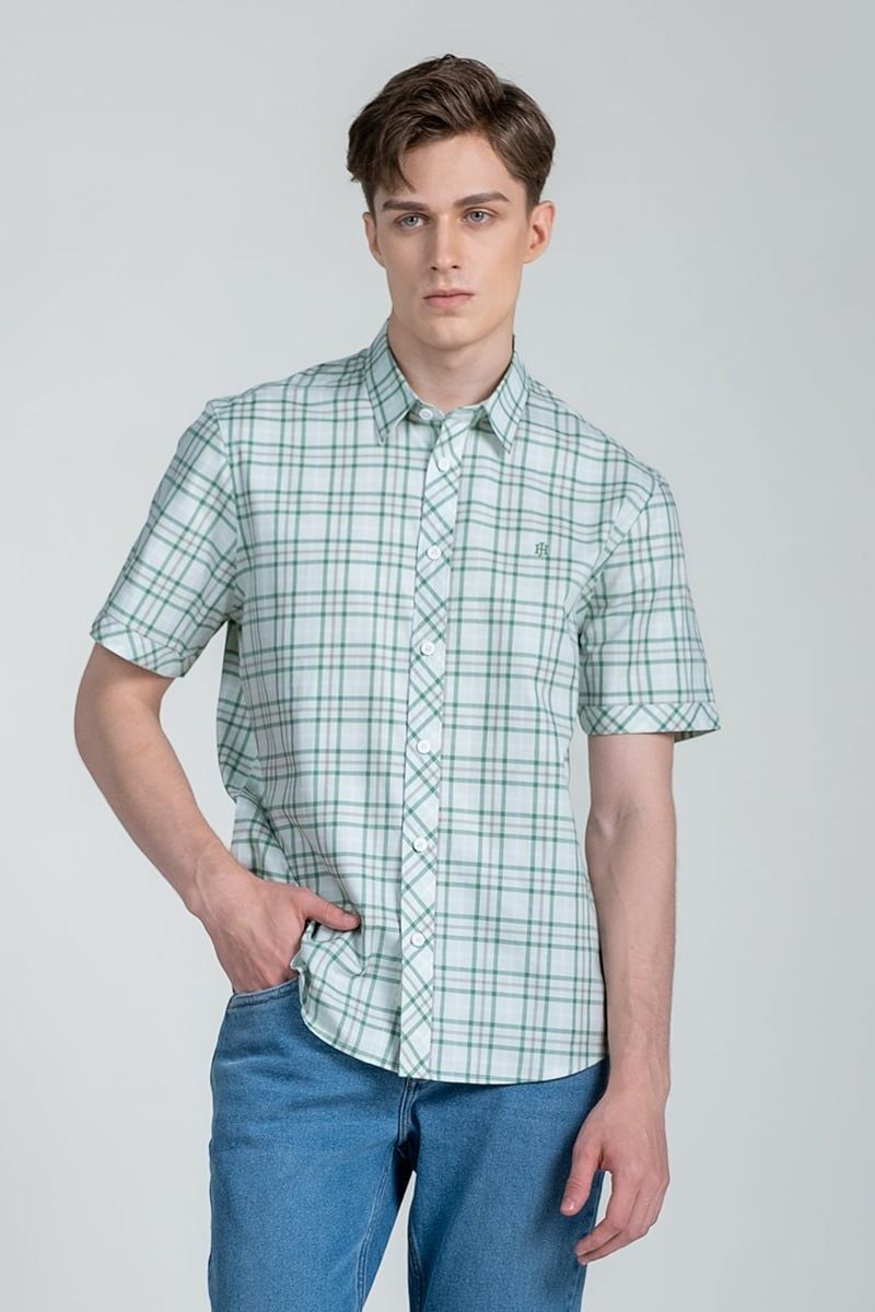 Áo Sơ Mi Nam Phong Cách Tay Ngắn