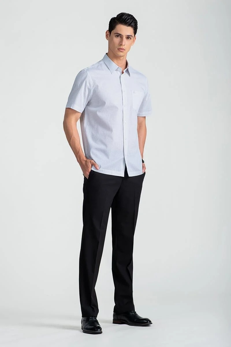 Áo Sơ Mi Nam Tay Ngắn Form Suông