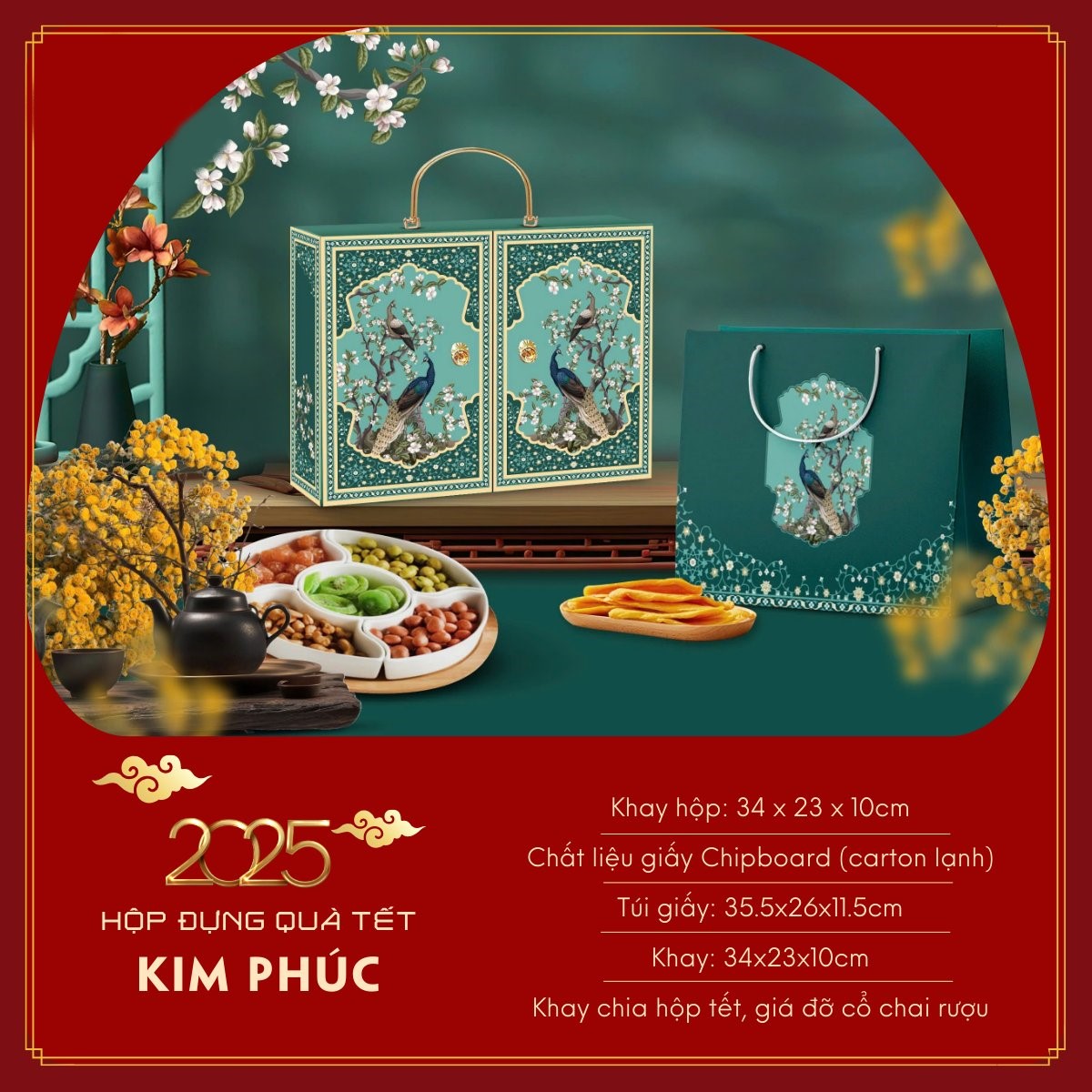 Hộp quà tết 2025 Kim Phúc