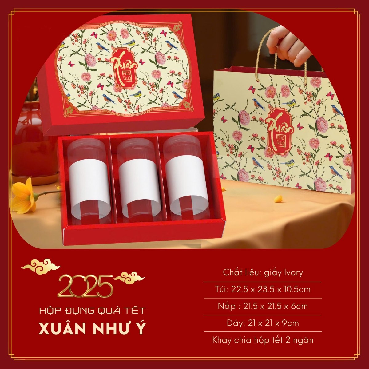 Hộp quà tết 2025 Xuân Như Ý
