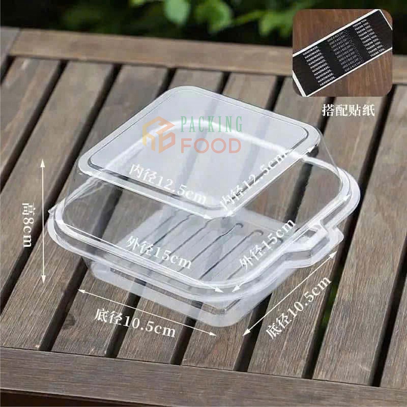 Hộp Nhựa Trong Đựng Bento Cake Tiramisu Douyin