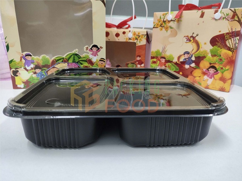 Hộp Nhựa Đựng Cơm 4 Ngăn JB26