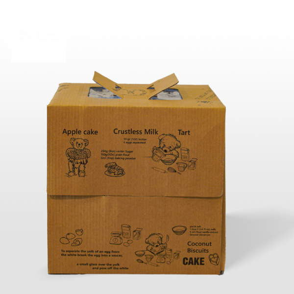 Hộp Bánh Kem Kraft Gấu Size Cao 25cm