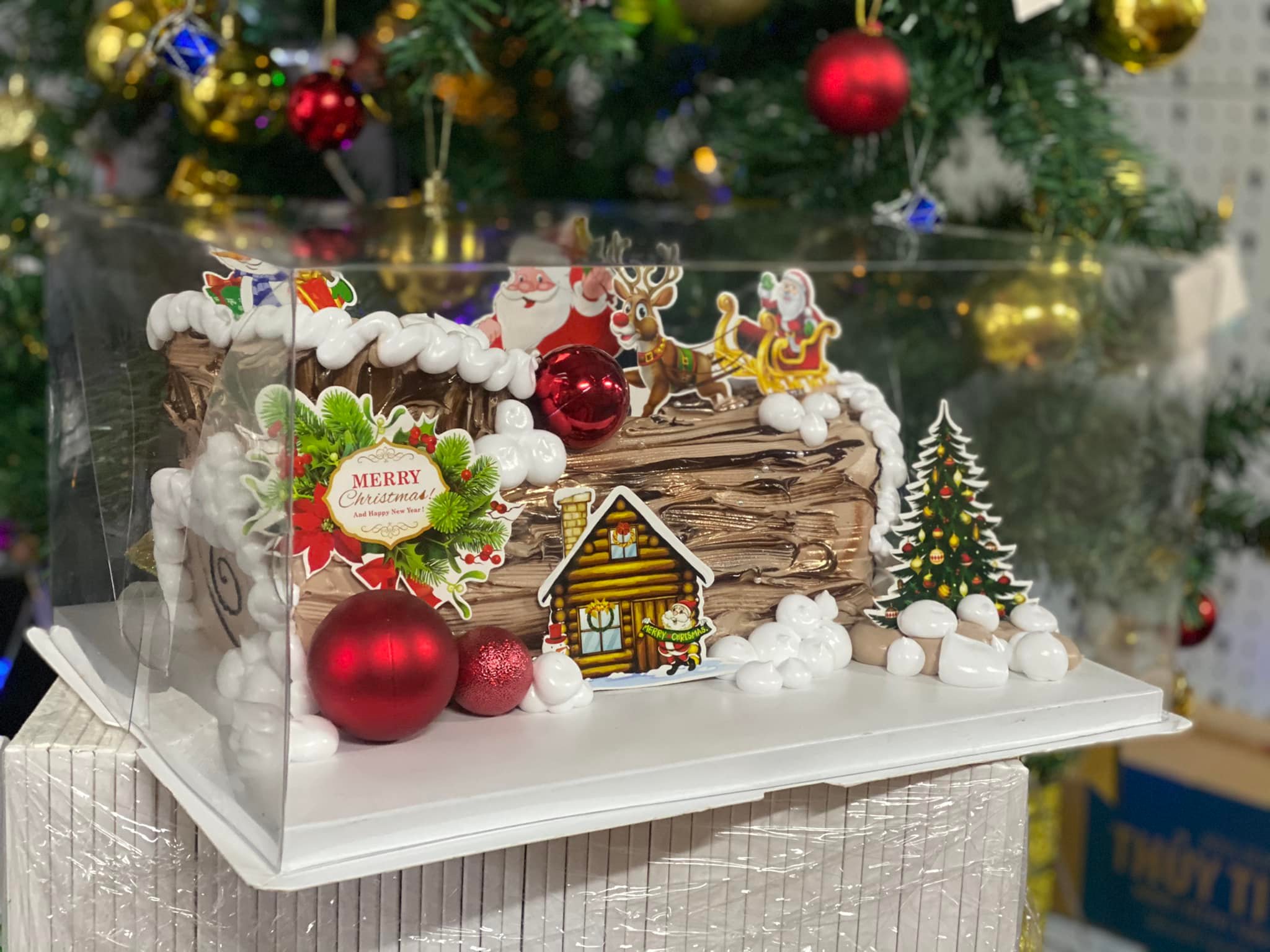 Hộp Đựng Bánh Kem Mica Nhựa Trong Hình Chữ Nhật