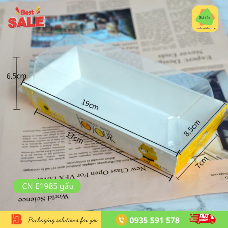 Hộp Giấy Chữ Nhật Đựng Bánh-Thực Phẫm E1985