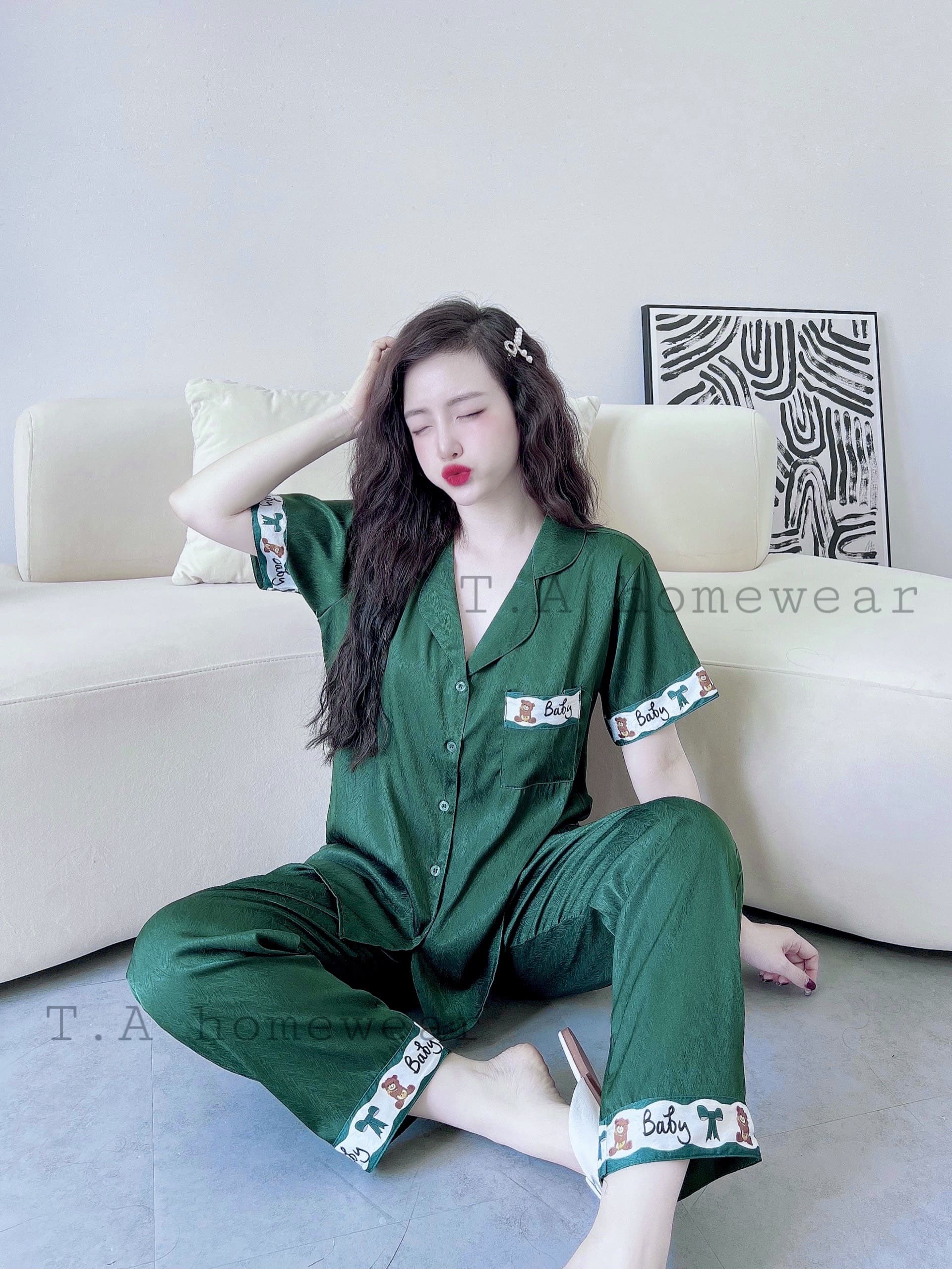 Bộ Lụa Dài Viền Túi Bigsize 50-95kg