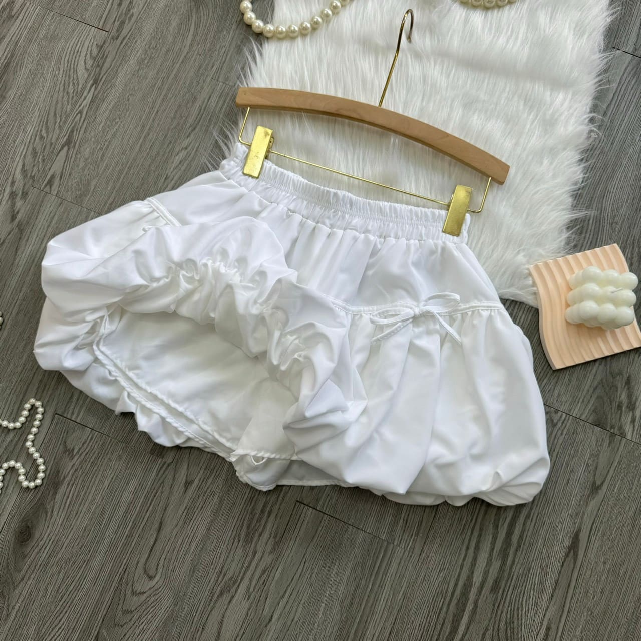 Bigsize Chân Váy Bồng Bí Chất Lụa Chéo Thái Mềm Siêu Xinh Dễ Thương Có Lót Trong Thời Trang Nữ Cao Cấp