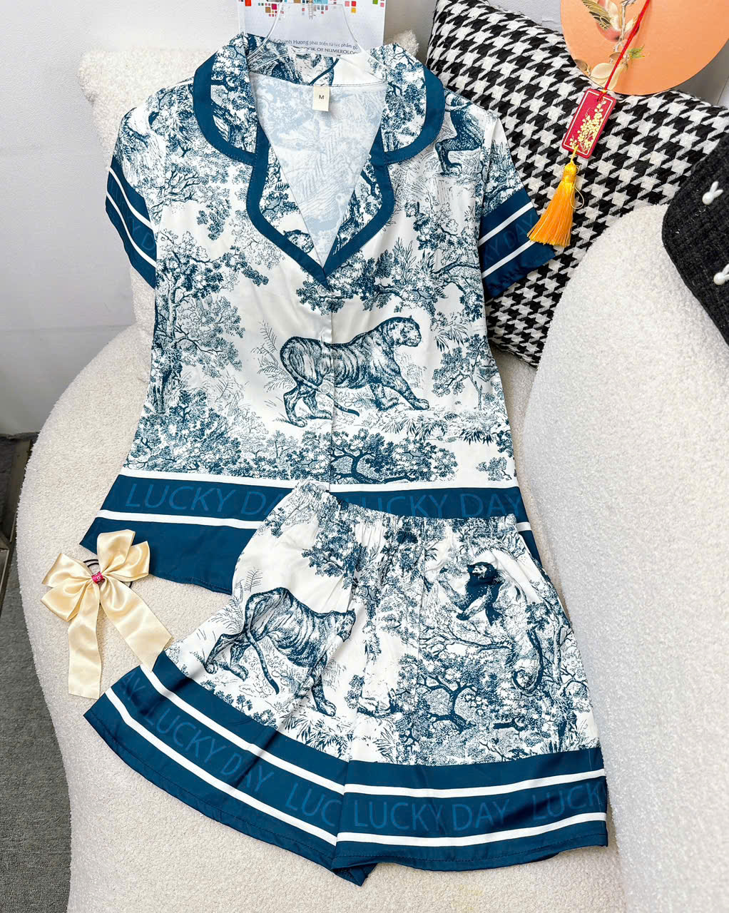 65-100kg Đồ Ngủ Pijama đùi 5d Bigsize Chubby, Đồ Ngủ Bigsize lụa Latin cao cấp mềm mại xinh xắn