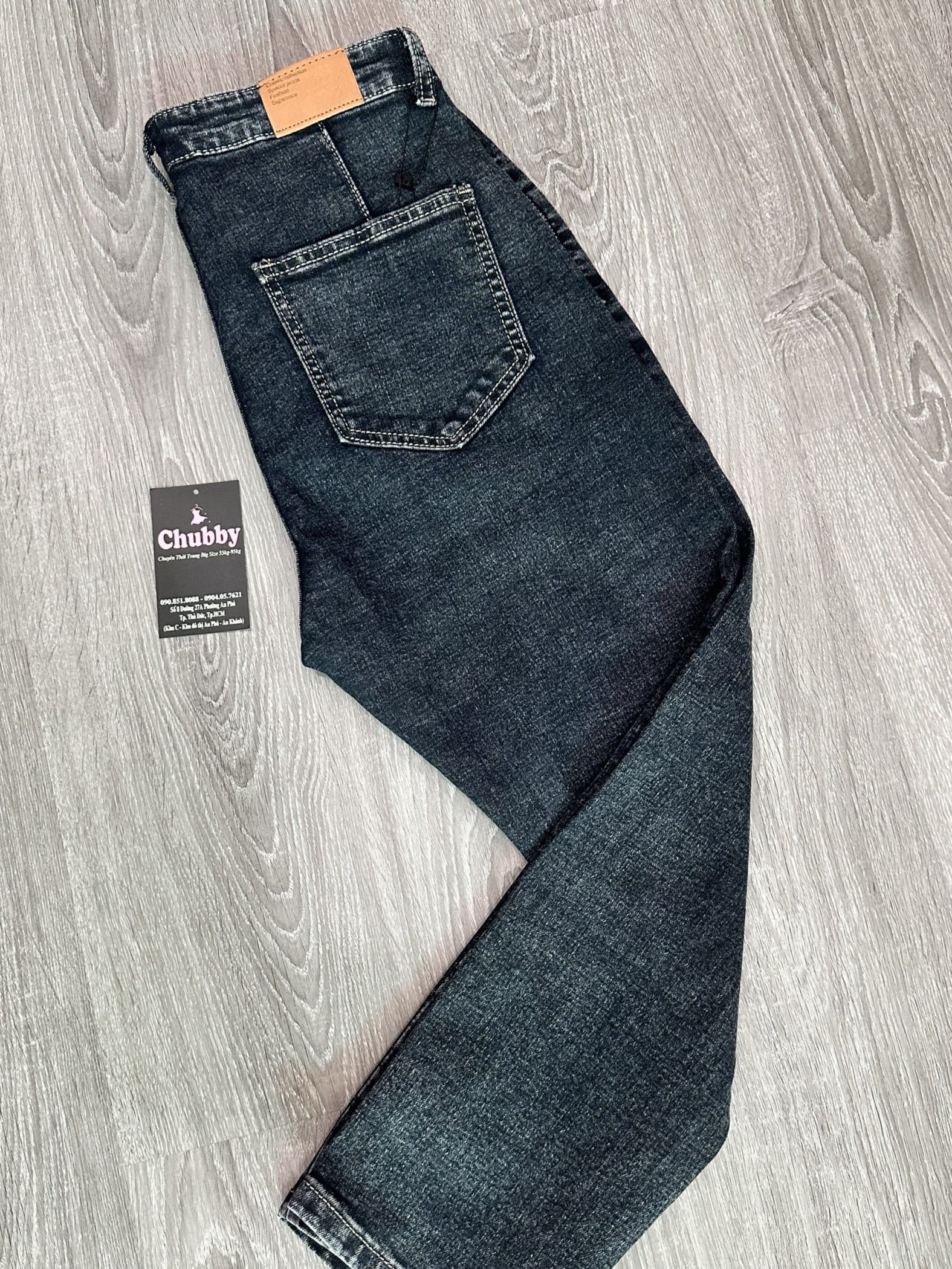 Quần Jean Đen 9 Tất BigSize có size 32-46. Vải dày và co giãn