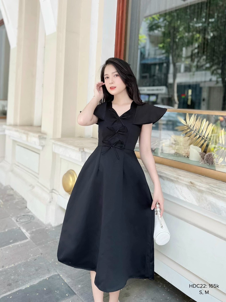 Đầm Nơ Dự Tiệc Thiết Kế Bigsize 1733