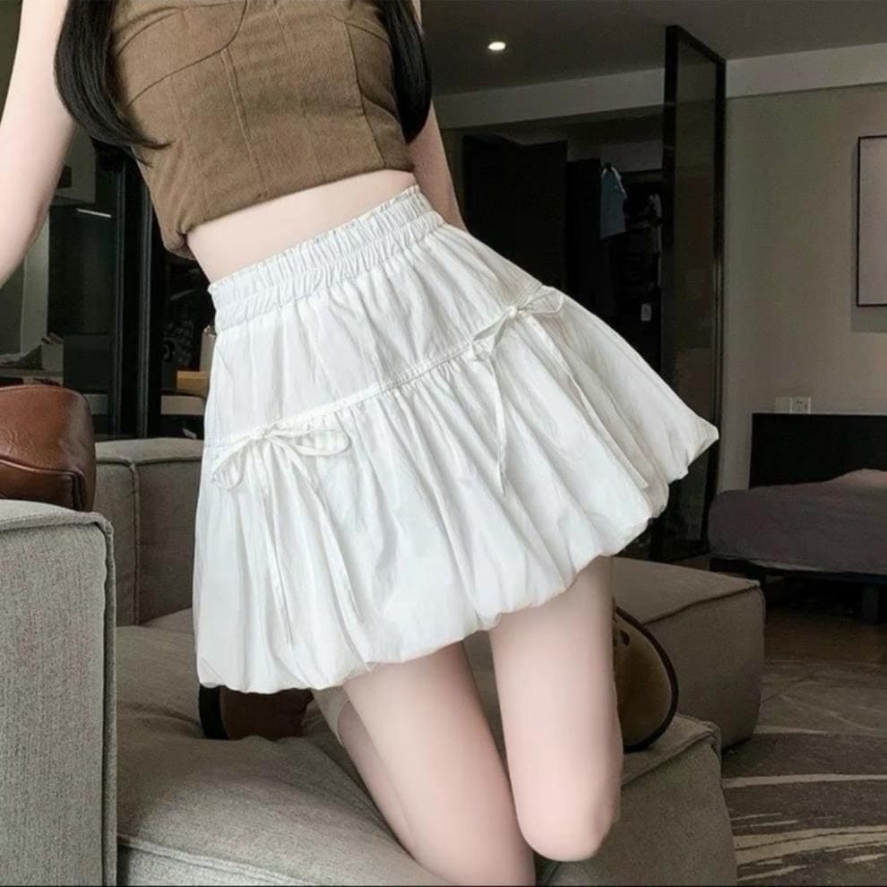 Bigsize Chân Váy Bồng Bí Chất Lụa Chéo Thái Mềm Siêu Xinh Dễ Thương Có Lót Trong Thời Trang Nữ Cao Cấp