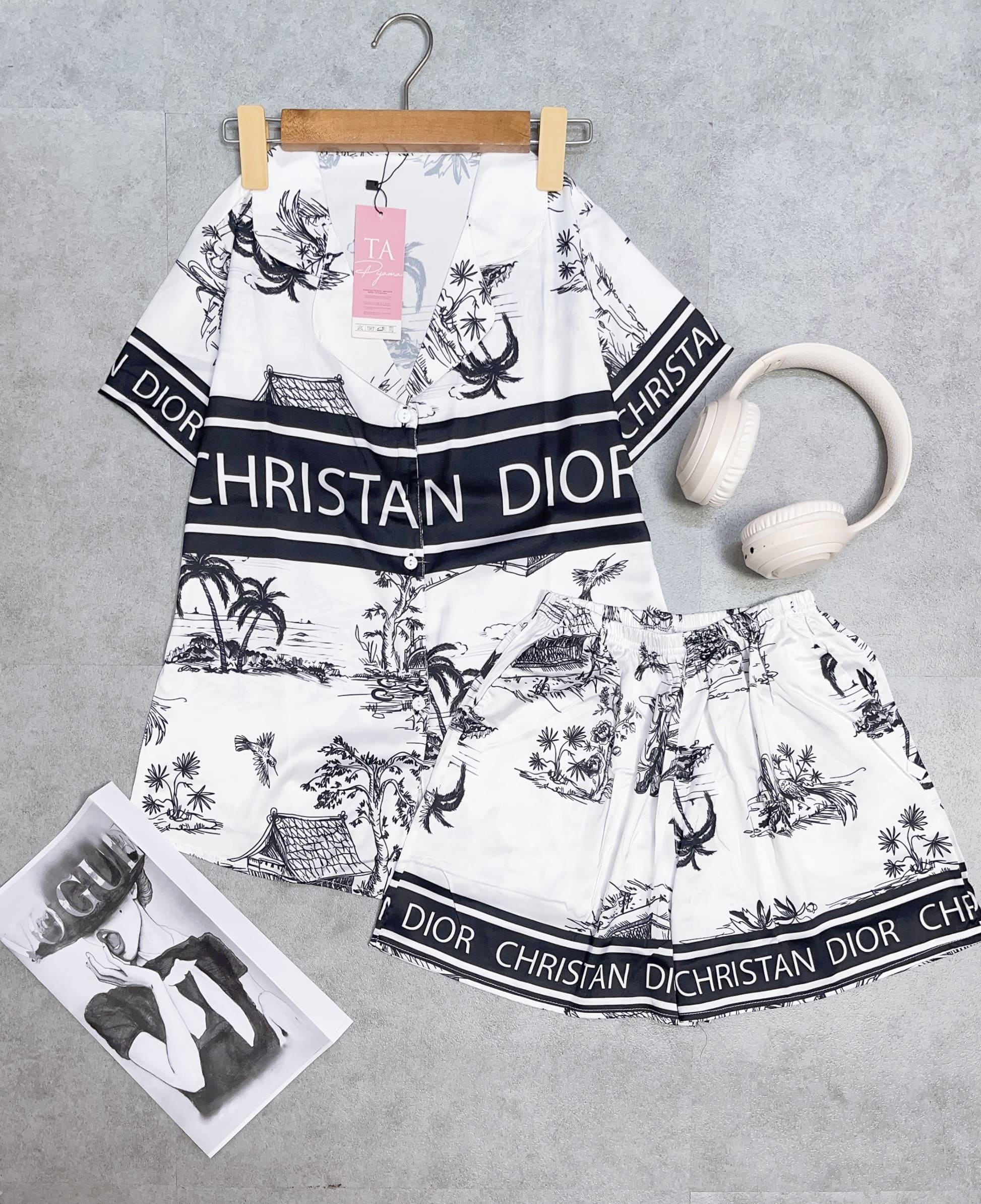 Bộ Pijama Lụa đùi Bigsize 50-95kg BD04