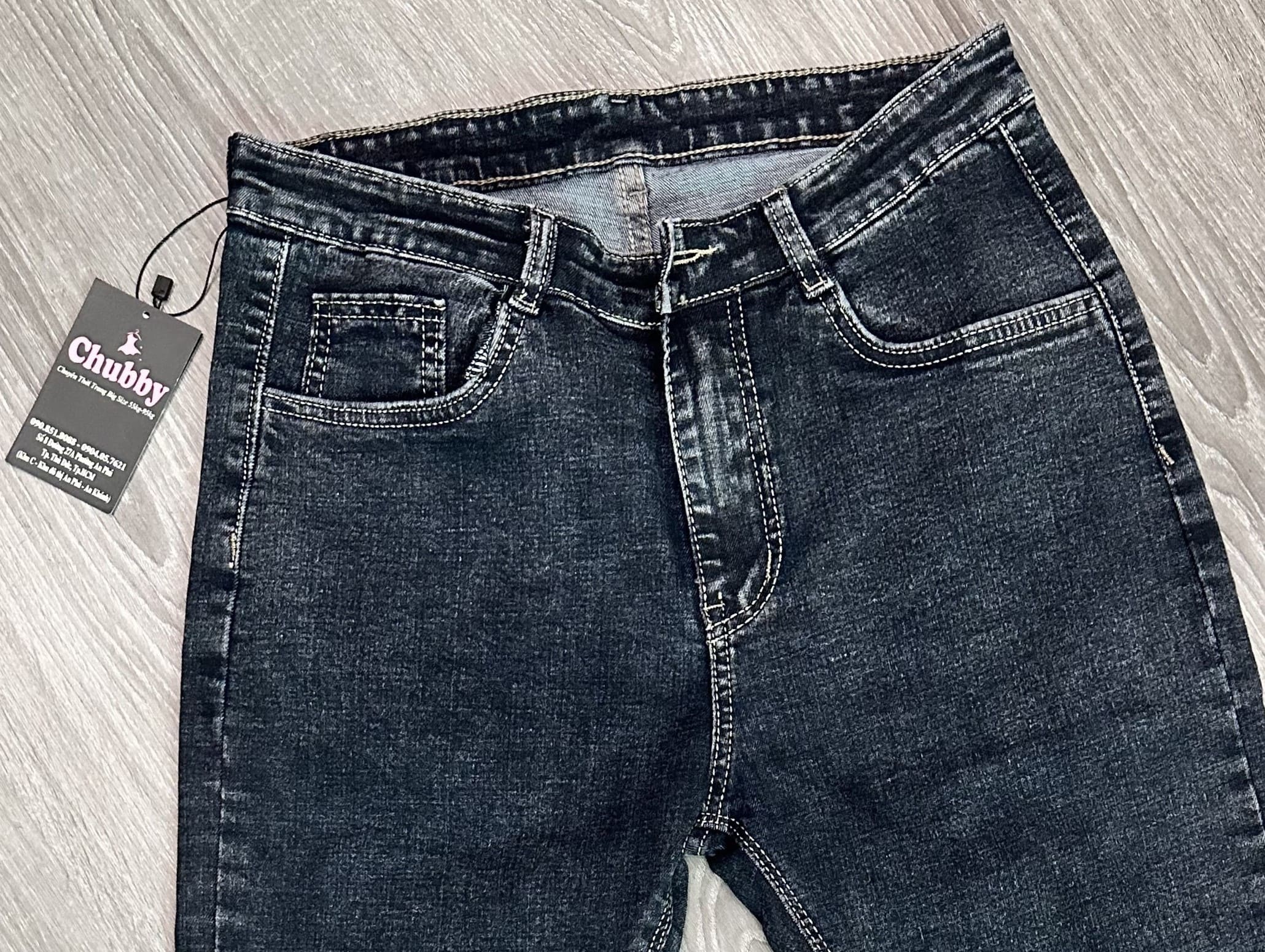Quần Jean dài BigSize có size 32-46. Vải dày và co giãn