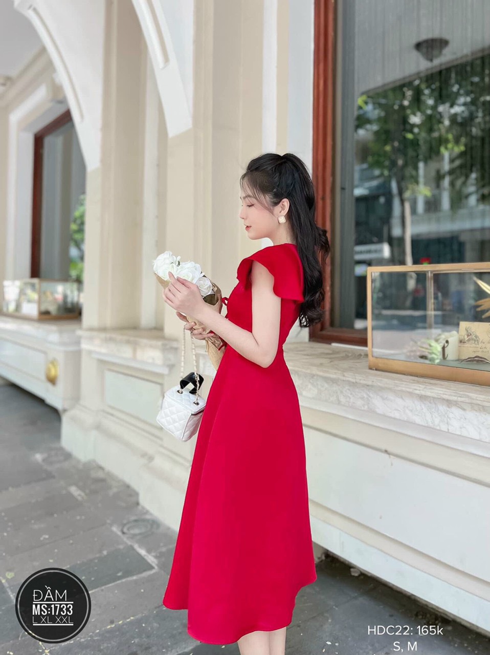 Đầm Nơ Dự Tiệc Thiết Kế Bigsize 1733