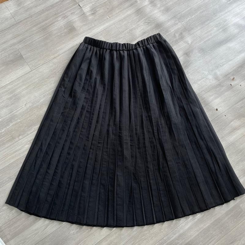 Chân Váy Xếp Ly Vải Thô Bigsize