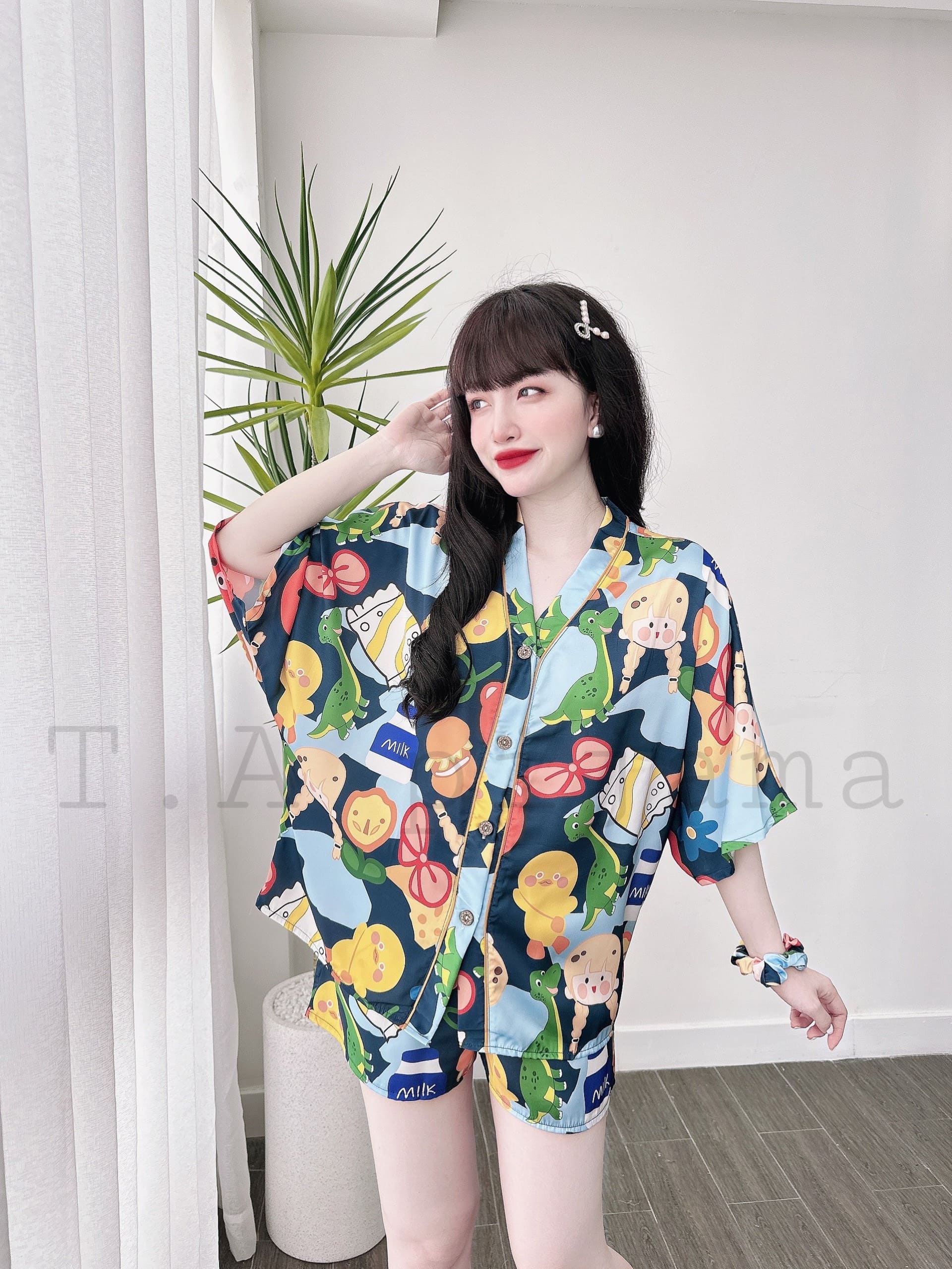 Bộ Lụa Đùi Cánh Dơi 5D Bigsize 50-95kg