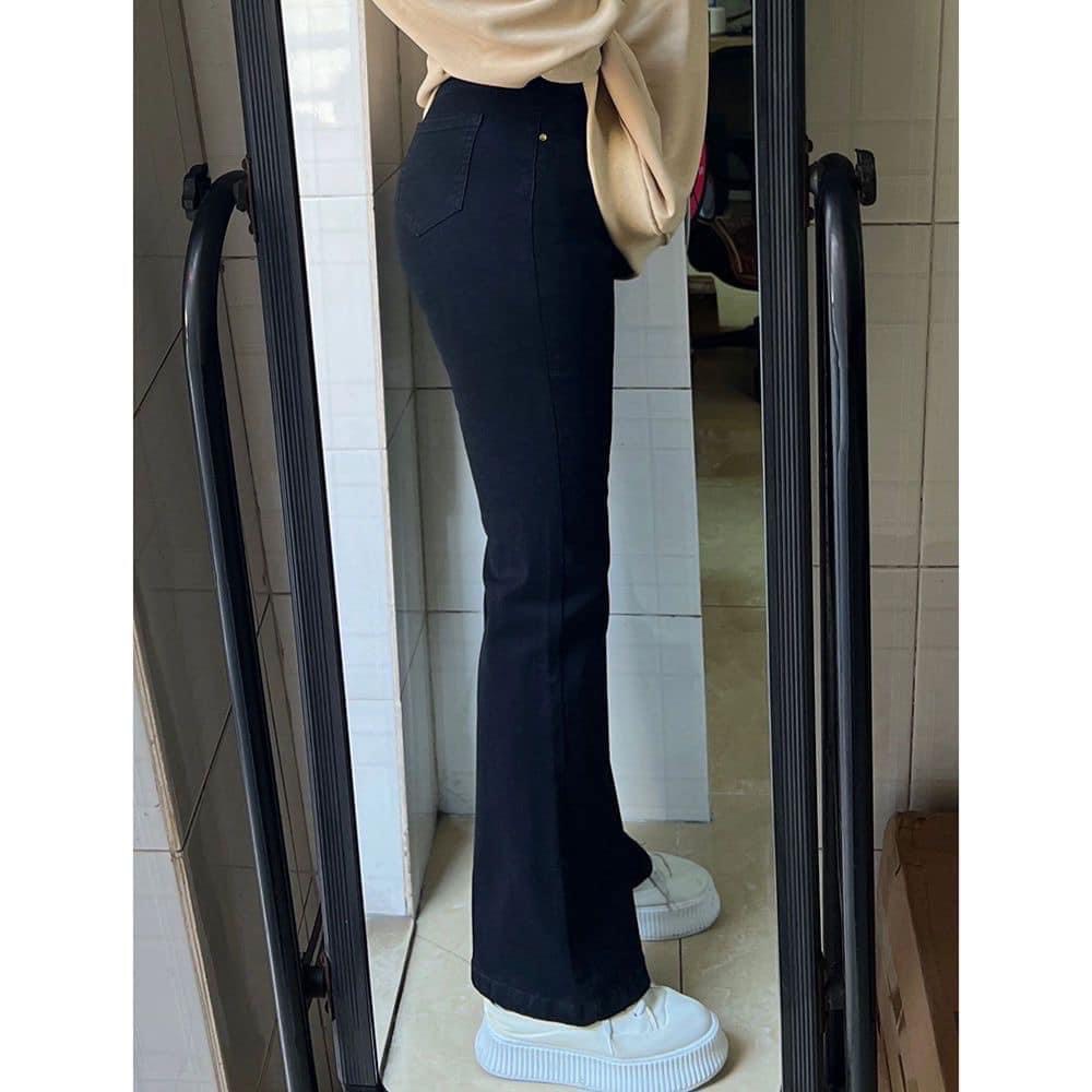 Quần Jean dài ỐNG LOE BigSize Vải dày và co giãn