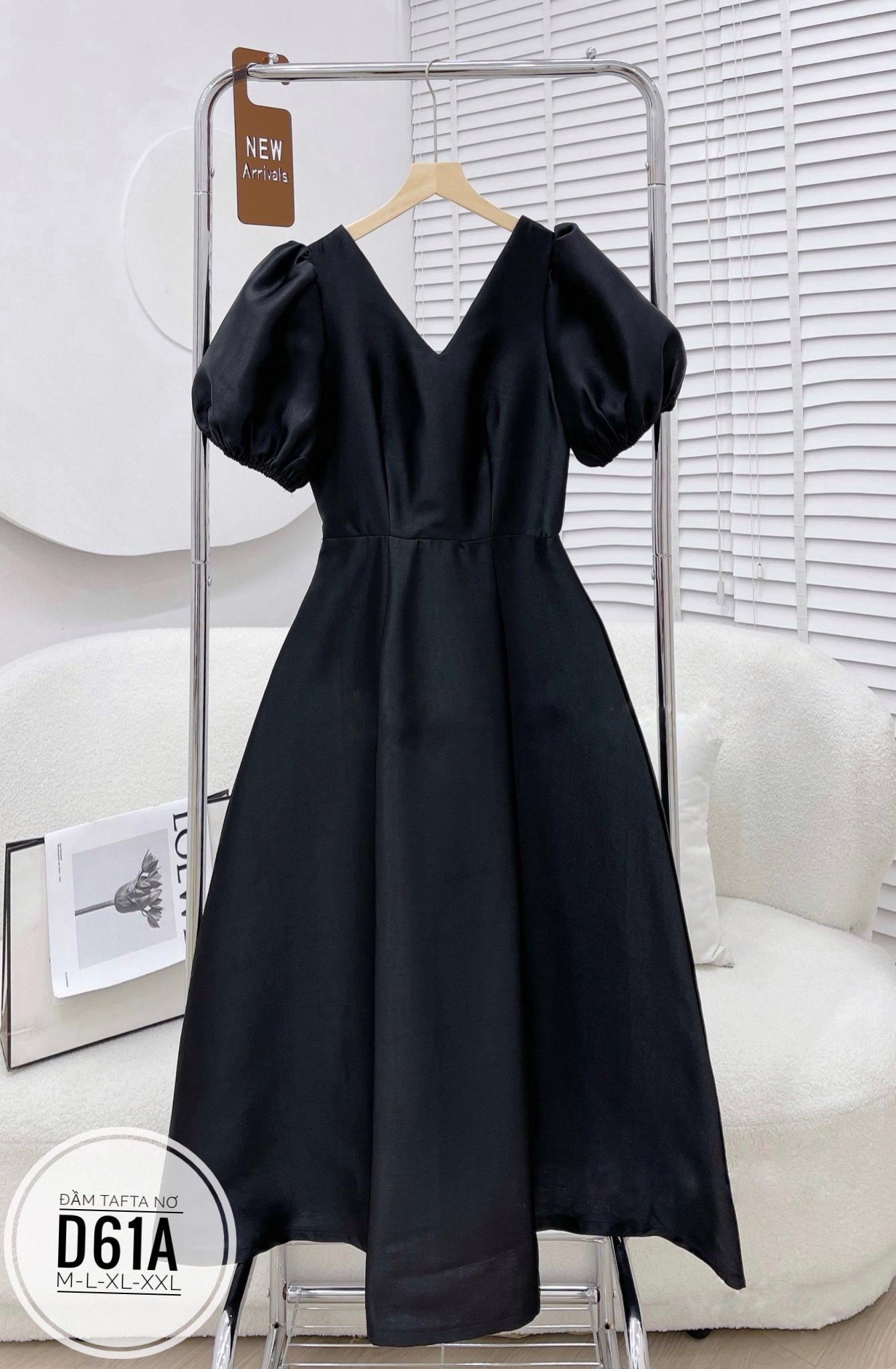Đầm Tafta Nơ Lưng Dáng Dài Dự Tiệc Bigsize D61A