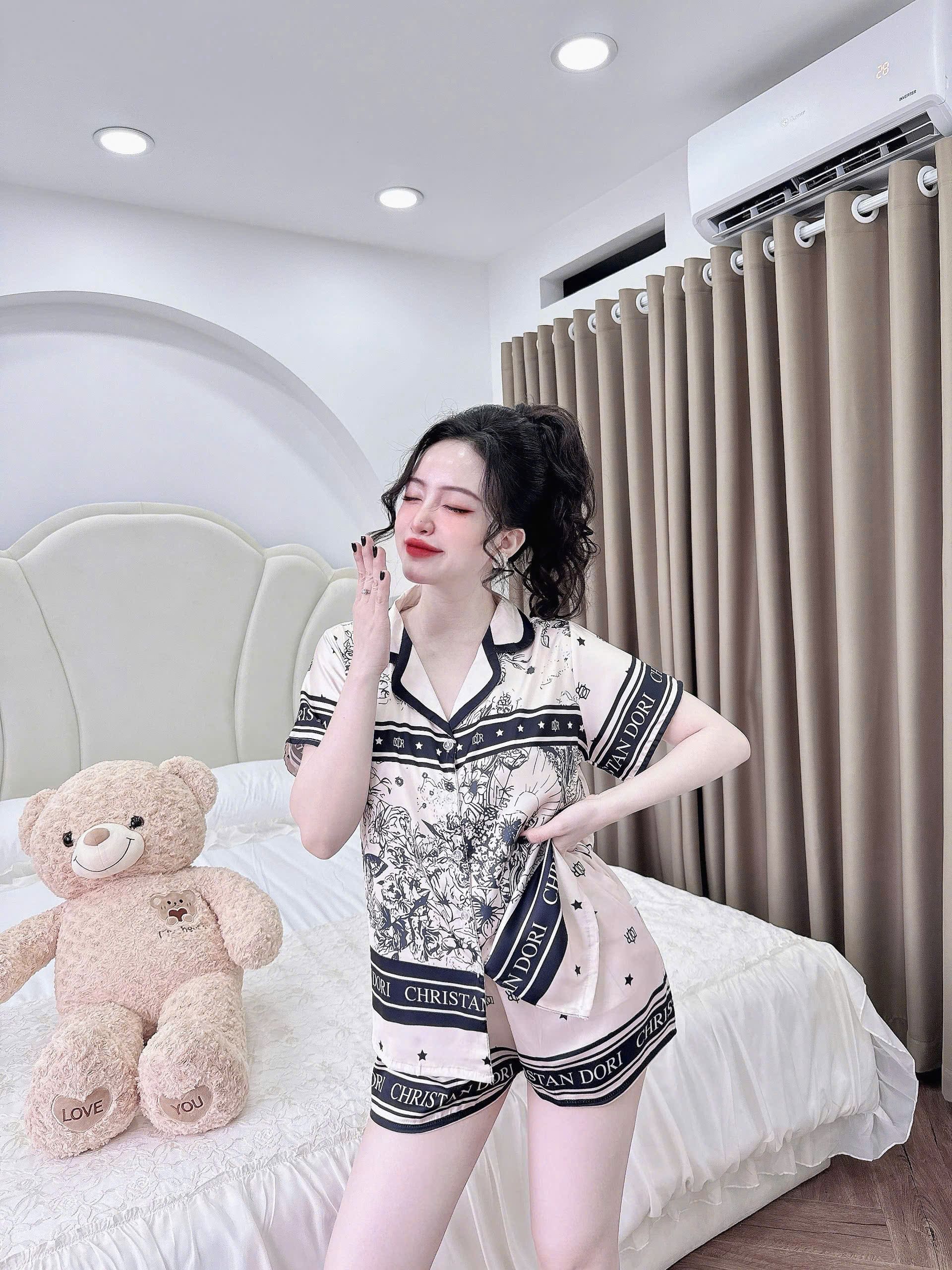 65-75kg Đồ Ngủ Pijama đùi 5d Bigsize Chubby, Đồ Ngủ Bigsize lụa Latin cao cấp mềm mại xinh xắn