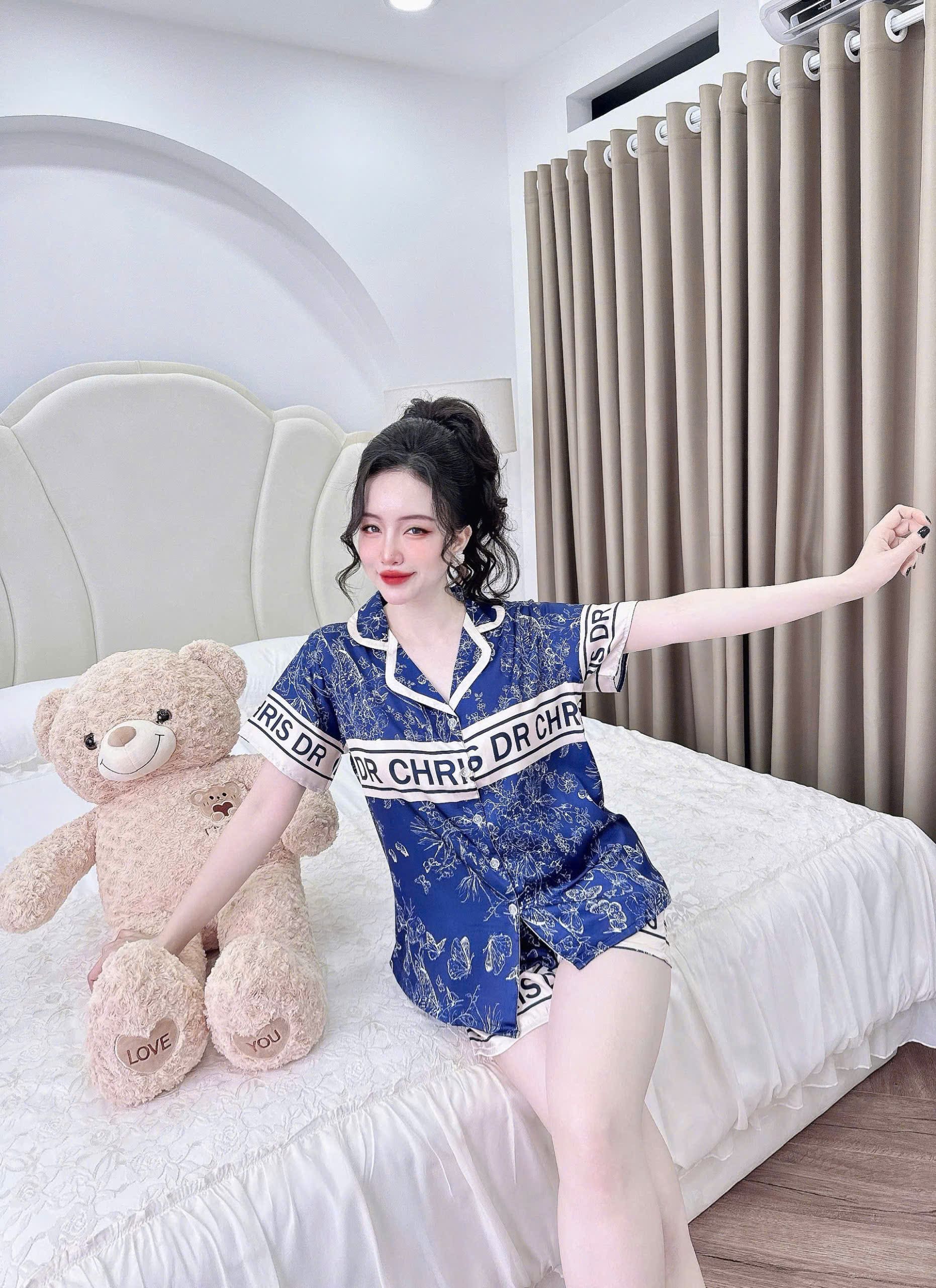 65-75kg Đồ Ngủ Pijama đùi 5d Bigsize Chubby, Đồ Ngủ Bigsize lụa Latin cao cấp mềm mại xinh xắn