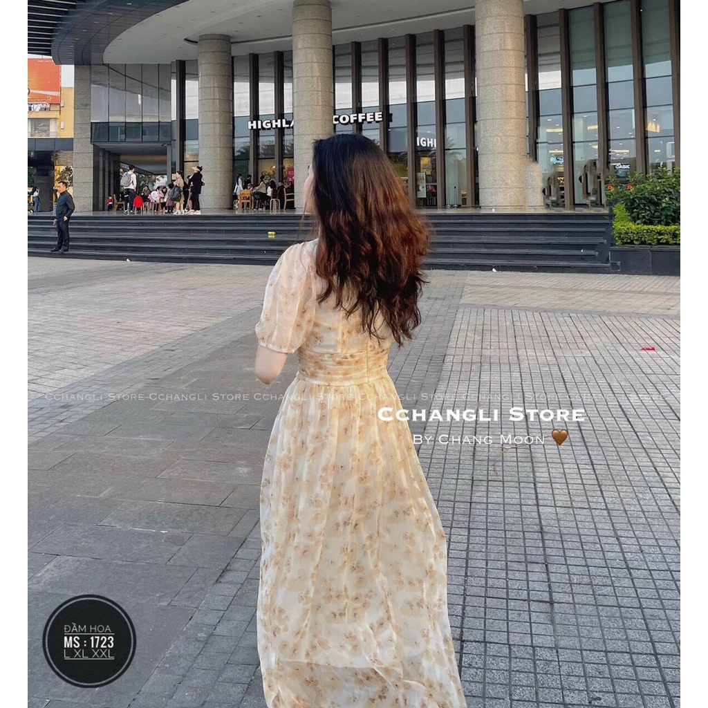 Đầm Voan Hoa 1723