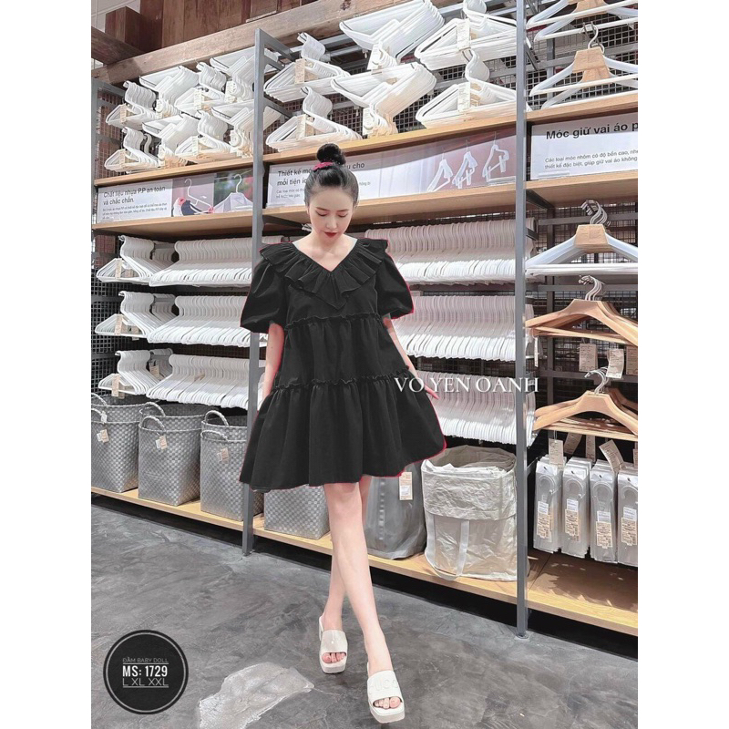 Đầm babydoll bigsize 60-90kg 1729