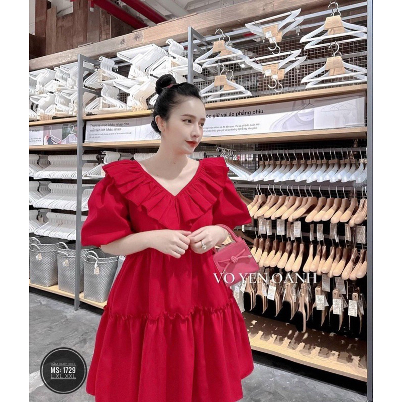 Đầm babydoll bigsize 60-90kg 1729