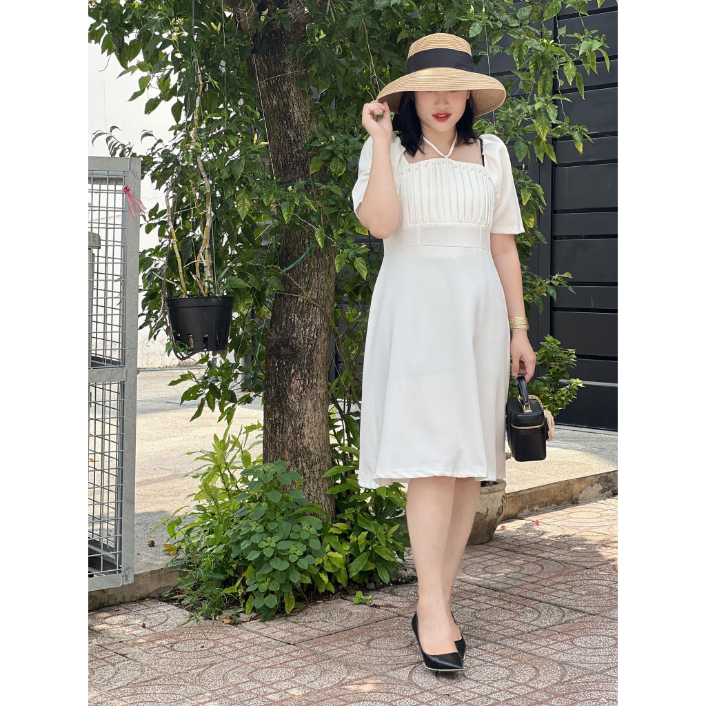 Đầm Cổ Yếm Ngọc Trai Bigsize 1740