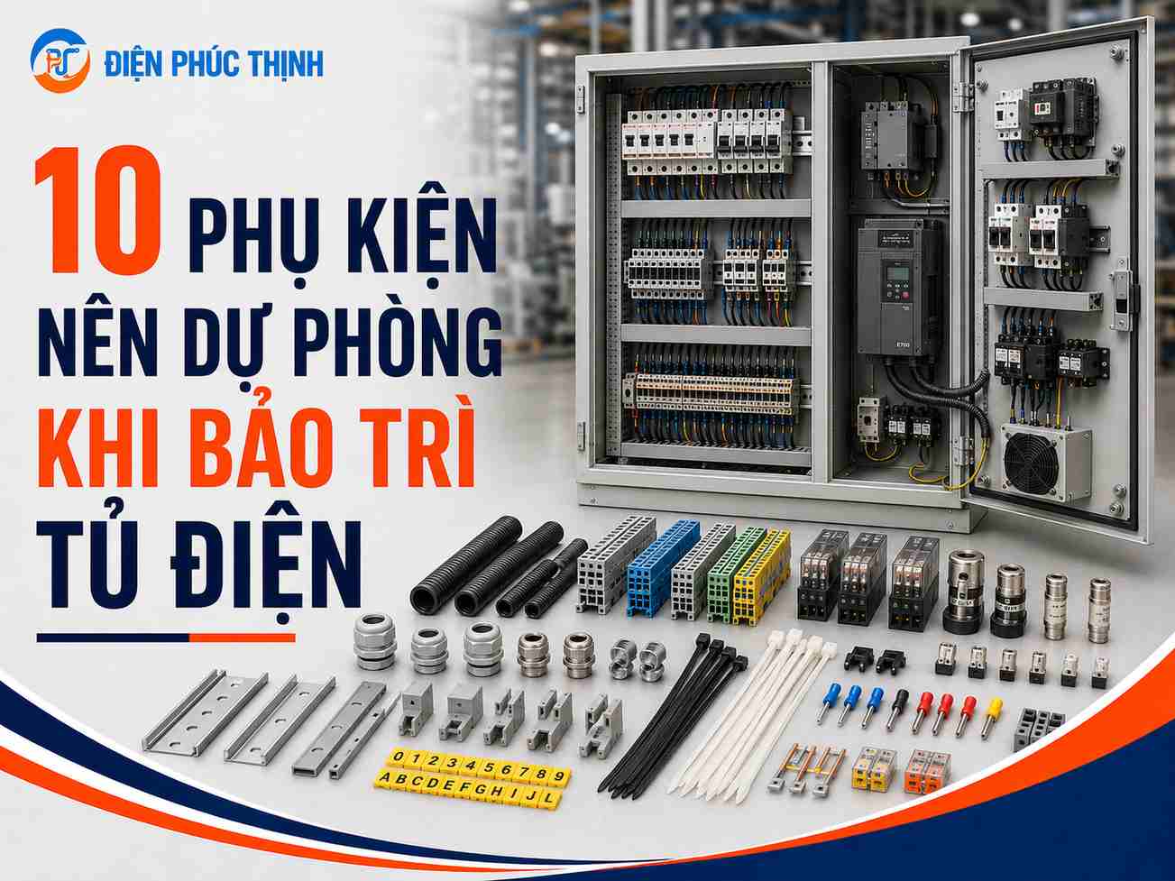 10 Phụ Kiện Nên Dự Phòng Khi Bảo Trì Tủ Điện