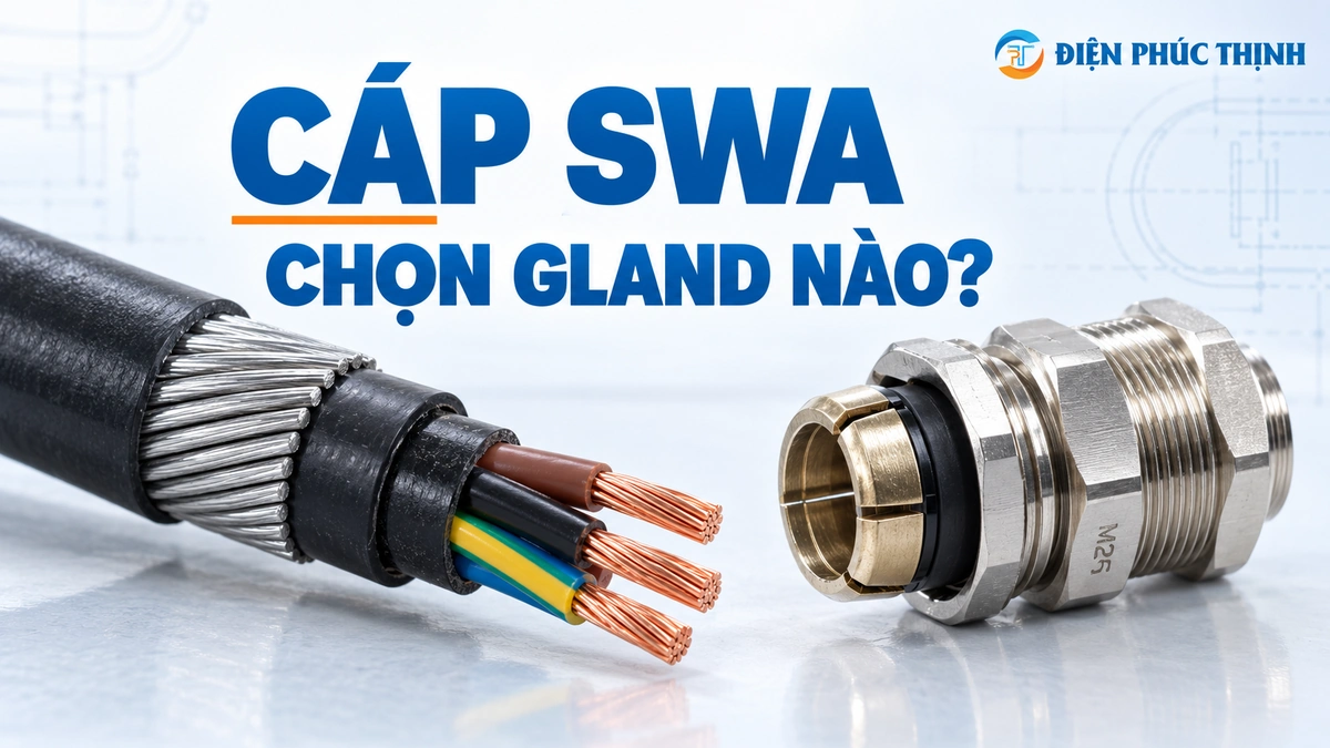 Cáp Giáp SWA Dùng Cable Gland Loại Nào? Cách Chọn Armoured Gland