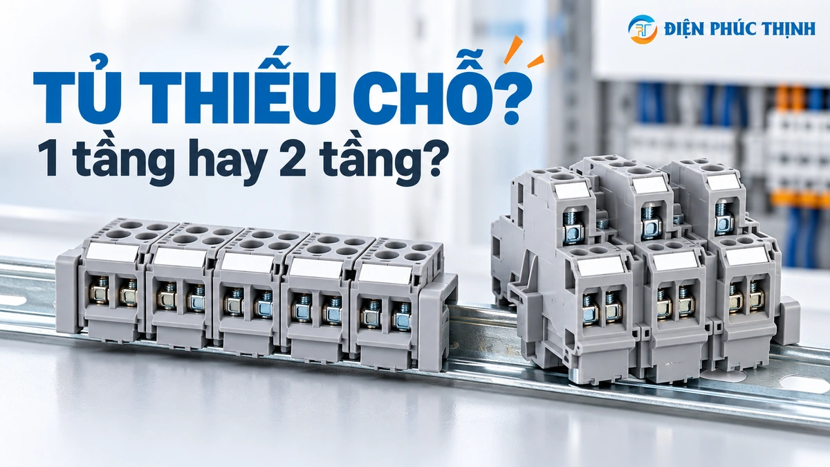 Cầu Đấu Hai Tầng Có Phù Hợp Khi Tủ Điện Thiếu Chỗ? Khi Nào Nên Dùng?