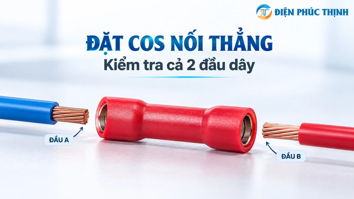 Đặt Cos Nối Thẳng: Cần Kiểm Tra Gì Ở Hai Đầu Dây Và Lớp Cách Điện?