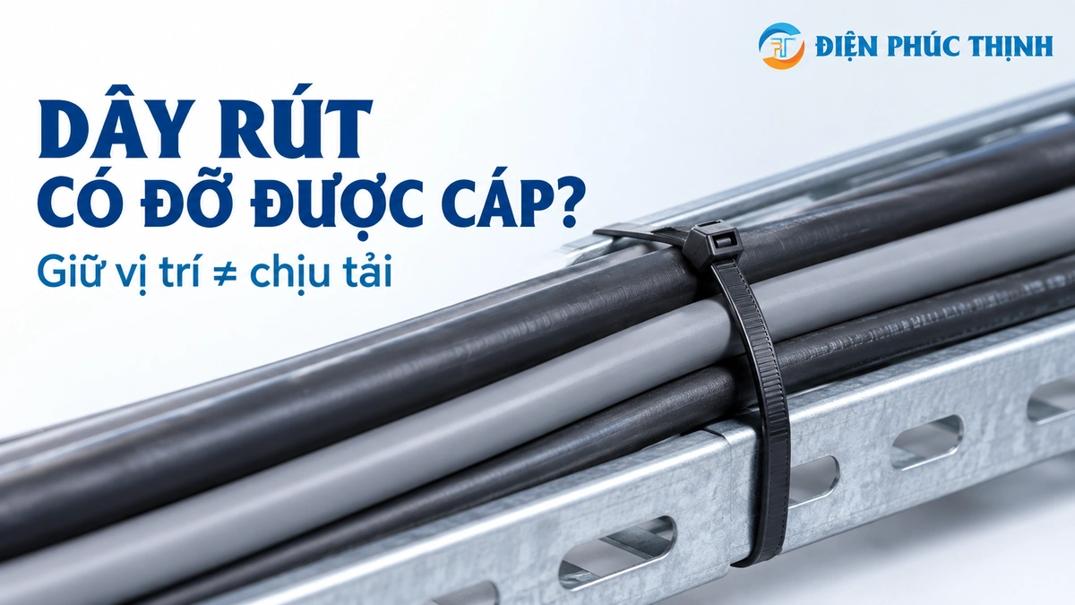 Dây Rút Có Dùng Để Giữ Tải Cơ Học Cho Cáp Được Không? Khi Nào Không Nên Dùng?