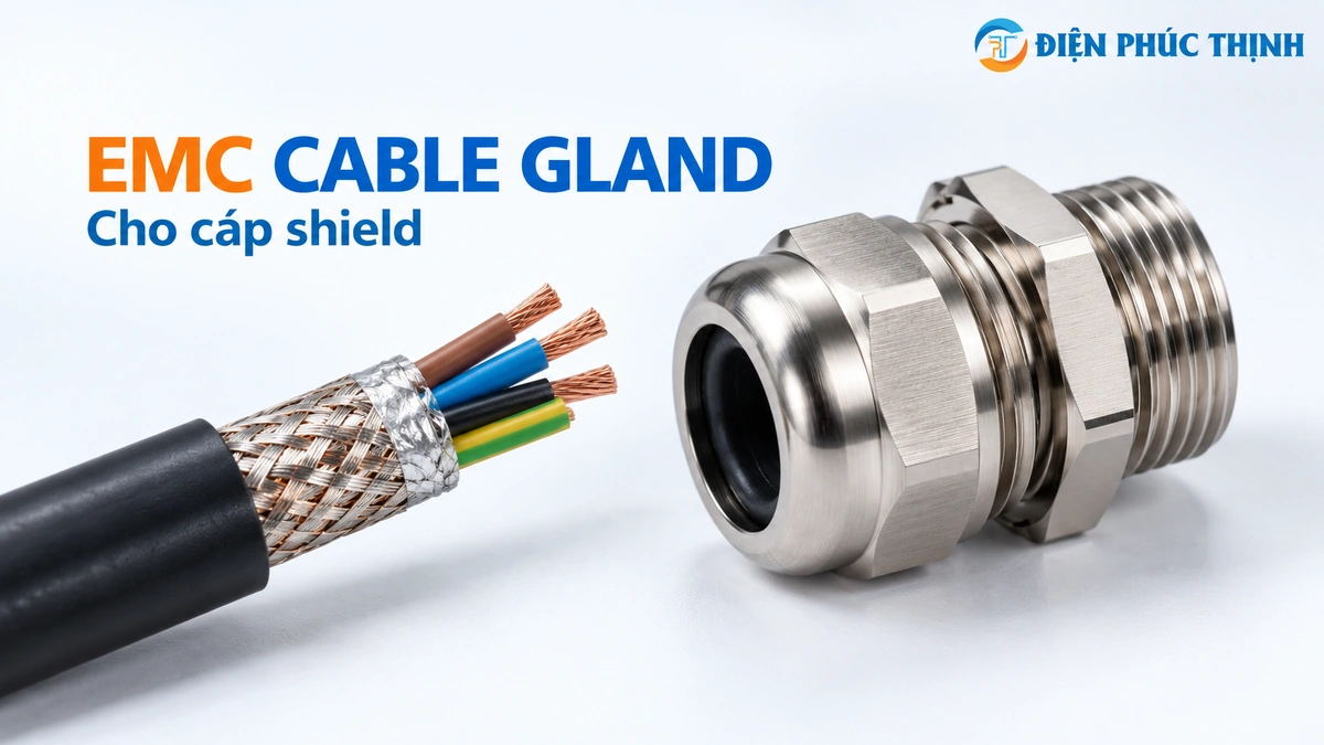 Cable Gland Cho Cáp Shield: Khi Nào Phải Dùng EMC Cable Gland?