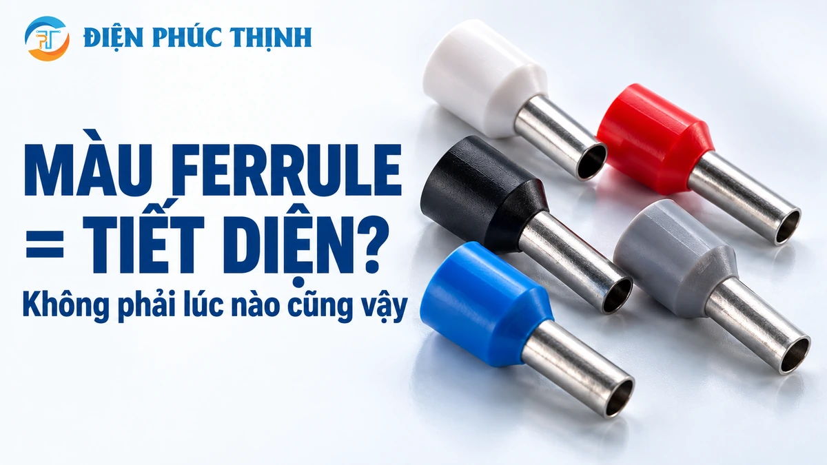Màu Cổ Nhựa Ferrule Có Luôn Thể Hiện Đúng Tiết Diện Dây?