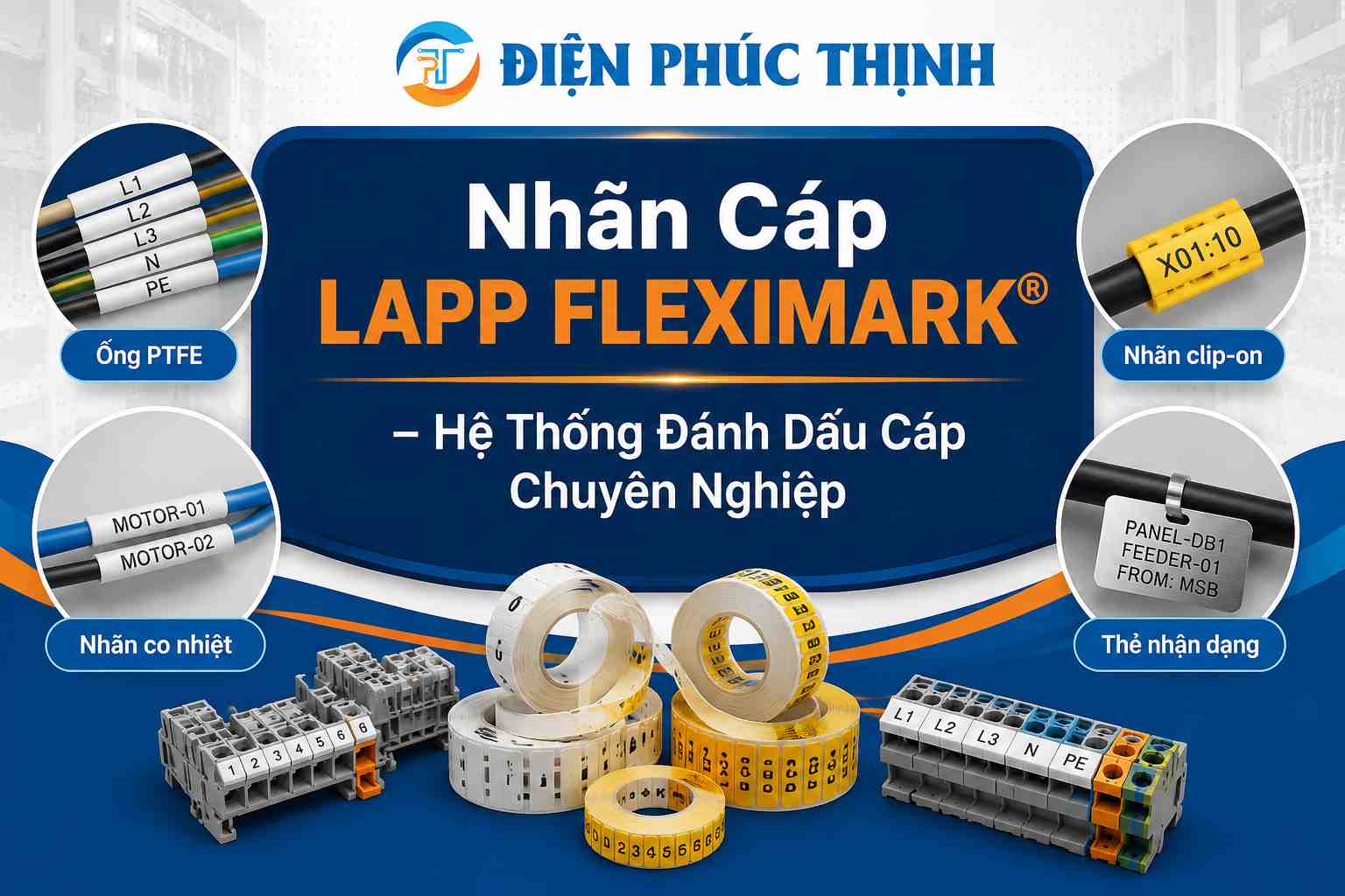 Nhãn Cáp LAPP FLEXIMARK® – Hệ Thống Đánh Dấu Cáp Chuyên Nghiệp