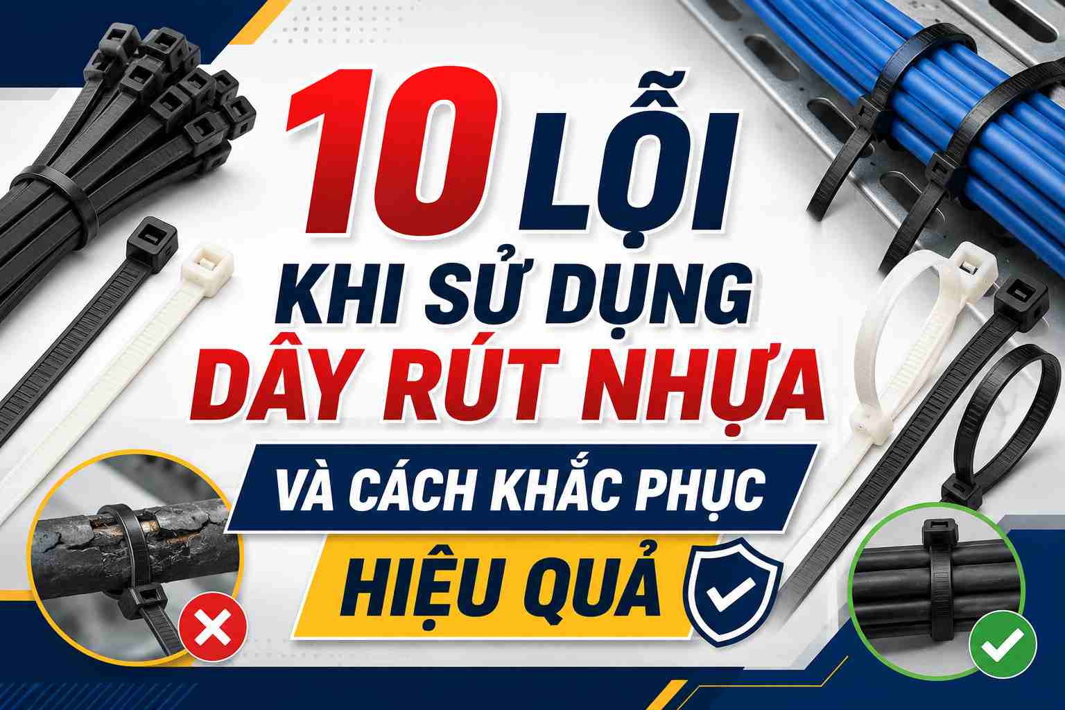 10 Lỗi Khi Sử Dụng Dây Rút Nhựa Và Cách Khắc Phục Hiệu Quả