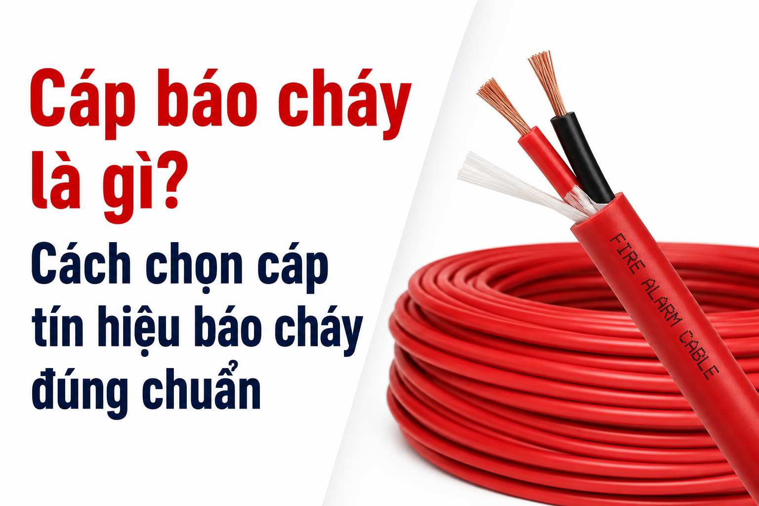 Cáp báo cháy là gì? Cách chọn cáp tín hiệu báo cháy đúng chuẩn