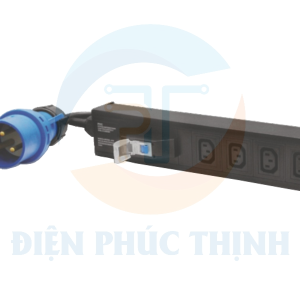 1363-215A15N003X / Thanh Phân Phối Nguồn Norden 15 Way PDU with IEC C13 main switch, 16Amp, 5.0mtr cable length, Vertical Installation with C20 plug