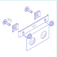 BESTRAY-CCK / Tấm Gá Ống Luồn Cho Máng Lưới Bestray