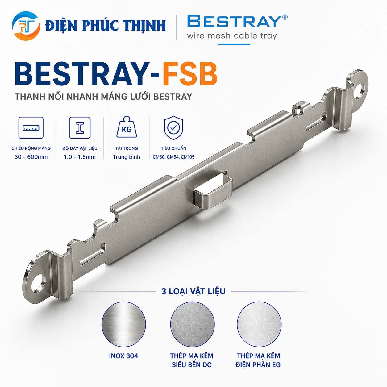 BESTRAY-FSB / Thanh Nối Nhanh Máng Lưới Bestray