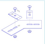 BESTRAY-BSK4 / Miếng Nối Đáy 45° Máng Lưới Bestray